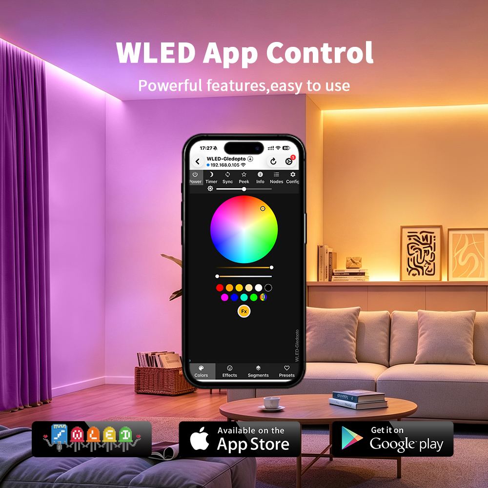 WLED app control
