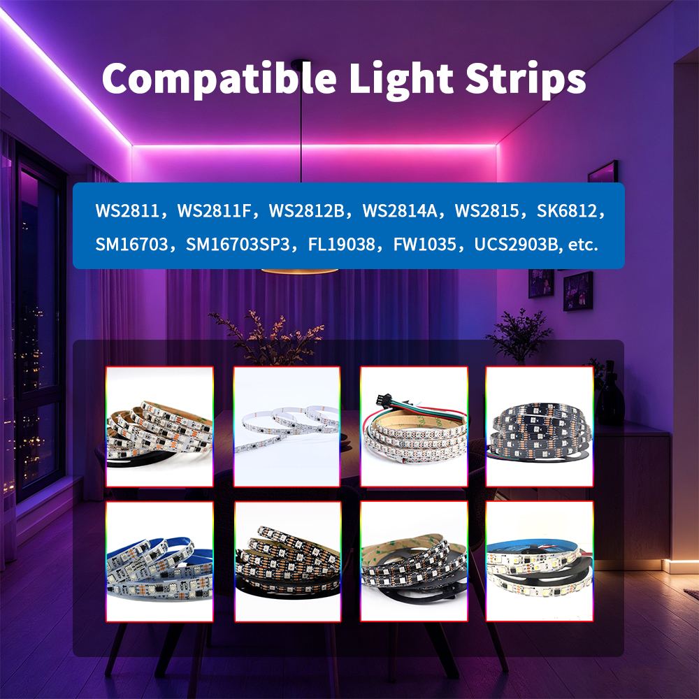 Compatible addressable light strips