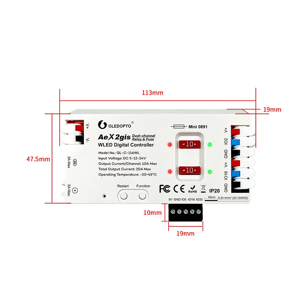 Product size dimensions